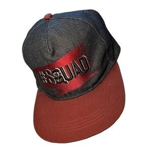 #SQUAD CEDAR WOOD STATE EMBROIDERED FLAT BRIM HAT, ONE SIZE ADJUSTABLE